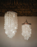 Lustre suspension en nacre Capiz