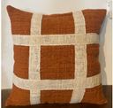 Housse de coussin en coton et jute "Melisha"