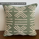 Housse de coussin brodée en coton "Domba"