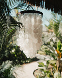 Lustre suspension en nacre Capiz