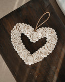 Coeur en coquillage bohème