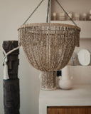 Lustre Balinais suspension Medusa en Perles