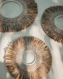 Décoration murale coquillages et alang-alang