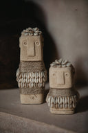 Statuette en pierre et coquillages Sumba