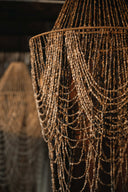Lustre en coquillages bicolore élégant