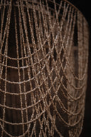 Lustre Balinais en Perles claire