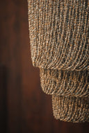 Lustre Balinais en Coquillages sombre