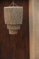 Lustre Balinais en Coquillages sombre