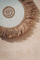 Décoration murale sun en perles et raphia