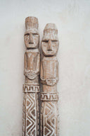 Statue Balinaise en bois patiné